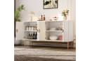 Merax Sideboard Kommode 160 cm mit 4 Türen und goldenen Beinen Bild 3