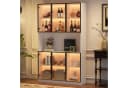 Merax Glasvitrine mit LED-Beleuchtung per App Bild 1