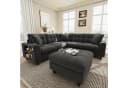 Merax Ecksofa U-förmig XXL-Modulares Sofa mit USB-Anschlüssen Bild 1
