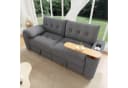 Merax 3-Sitzer Sofa Teddyplüsch modular Stauraum Bild 2