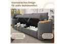 Merax 3-Sitzer Sofa Teddyplüsch modular Stauraum Bild 5