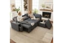 Merax Schlafsofa L-Form 5-Sitzer mit USB, Schlaffunktion & Stauraum Bild 2