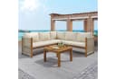 Merax 5-Sitzer Gartenlounge-Set Akazienholz Grau Bild 2