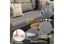 Merax Gartenlounge-Set 6-tlg. Beige/Grau Seil & Eisen Bild 4