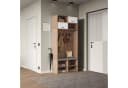 Merax Garderobenschrank mit Sitzbank, 5 Haken, 2 Türen, 6 Fächern Bild 4