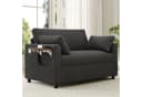 Merax Schlafsofa mit USB-Ladeanschluss und Klapptisch Grau Bild 1