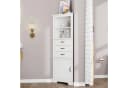 Merax Eckschrank Kommode Weiß 3 Schubladen MDF Bild 1
