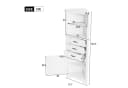 Merax Eckschrank Kommode Weiß 3 Schubladen MDF Bild 4