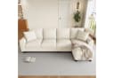 Merax Ecksofa L-Form 4-Sitzer Chenille mit Chaiselongue Bild 3