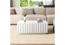 Merax Couchtisch mit Wellenmuster und 2 Schubladen Bild 4