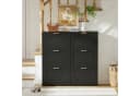 Merax Schuhschrank 6 Klappen Weiß MDF Flur Bild 1