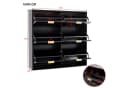 Merax Schuhschrank 6 Klappen Weiß MDF Flur Bild 5