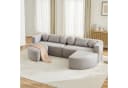 Merax Ecksofa 4-Sitzer Grau Chenille Schlafcouch Bild 2