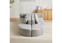 Merax Ecksofa 4-Sitzer Grau Chenille Schlafcouch Bild 5