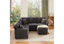 Merax Ecksofa 4-Sitzer Schlafsofa Chenille Beige/Grau Bild 4
