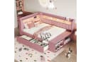 Merax Daybett 90x200 Rosa mit USB, LED & Stauraum Bild 2