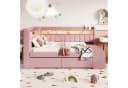 Merax Daybett 90x200 Rosa mit USB, LED & Stauraum Bild 3