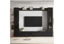 Merax Wohnwand 4-teilig Weiß mit TV-Schrank, Vitrine & Regalen Bild 3