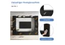 Merax Wohnwand 4-teilig Weiß mit TV-Schrank, Vitrine & Regalen Bild 4