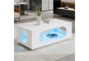 Merax Couchtisch Hochglanz mit LED-Beleuchtung & APP Steuerung Bild 2
