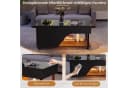 Merax Couchtisch höhenverstellbar mit LED-Beleuchtung und Stauraum Bild 5