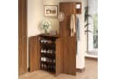 Merax Garderoben-Set mit Stauraum Nussbaum Kompaktgarderobe Bild 1