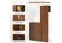 Merax Garderoben-Set mit Stauraum Nussbaum Kompaktgarderobe Bild 5