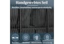 Flieks Gartenlounge-Set 4-Sitzer Essgruppe mit geflochtenen Seilarmlehnen Bild 3