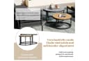 Flieks Gartenlounge-Set 5-Sitzer Grau Metall Stapelbar Bild 4