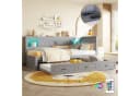 Flieks Daybett Grau mit LED und Ausziehfunktion Bild 1
