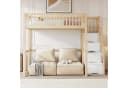 Flieks Hochbett Massivholz mit Stauraumtreppe Kinderbett Bild 1