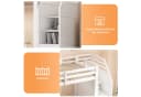 Flieks Hochbett Kinderbett mit Stauraumtreppe Bild 5