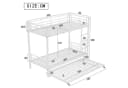 Flieks Dreierbett Metallbett mit Ausziehbett und Leiter Bild 5