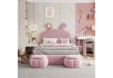 Flieks Polsterbett Rosa mit LED und Hydraulik Bild 1