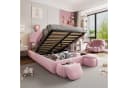 Flieks Polsterbett Rosa mit LED und Hydraulik Bild 2