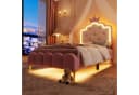 Flieks Prinzessinnenbett mit LED und Krone-Design Rosa Bild 4