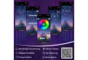 Flieks Prinzessinnenbett mit LED und Krone-Design Rosa Bild 5