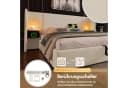 Flieks Polsterbett Hydraulisches Stauraumbett 180x200cm Nachttisch Beige Bild 3