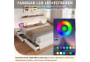 Flieks LED Doppelbett mit Nachttischen und Schubladen Bild 3