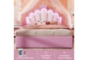 Flieks Polsterbett Rosa LED Prinzessinnenbett mit Schubladen Bild 4