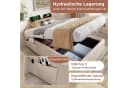 Flieks Polsterbett Hydraulisch Beige Ohne Kopfteil Bild 5
