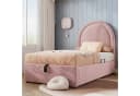 Flieks Polsterbett Rosa Hydraulisches Kinderbett mit Bettkasten Bild 1