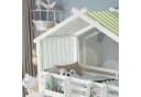 Flieks Hochbett mit Vorhang, Kleiderschrank & Stauraumtreppe Bild 5