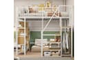 Flieks Hochbett Metall 140x200 Stauraumtreppe Ablageregal Bild 1