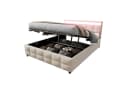 Flieks Polsterbett mit LED-Beleuchtung und Stauraum Beige Bild 2