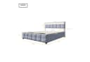 Flieks Polsterbett Hydraulisches Stauraumbett 180x200cm LED-Beleuchtung Bild 5
