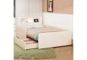 Flieks Polsterbett Kinderbett 90x200cm mit Schublade, Nachtlicht und USB-Ladeanschluss Bild 3
