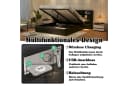 Flieks Polsterbett Schwarz mit hydraulischem Stauraum und Leselicht Bild 4