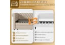 Flieks Daybett Polsterbett mit Schubladen Beige Leinen Bild 5