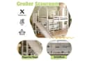 Flieks Hochbett Kinderbett mit Rutsche und Schrank Weiß Bild 5